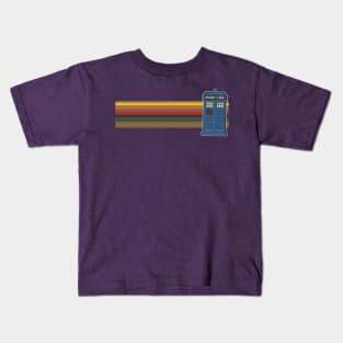 13th Doctor TARDIS Stripes Kids T-Shirt